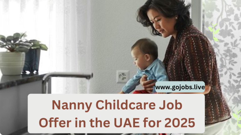Nanny Childcare Job Offer in the UAE for 2025